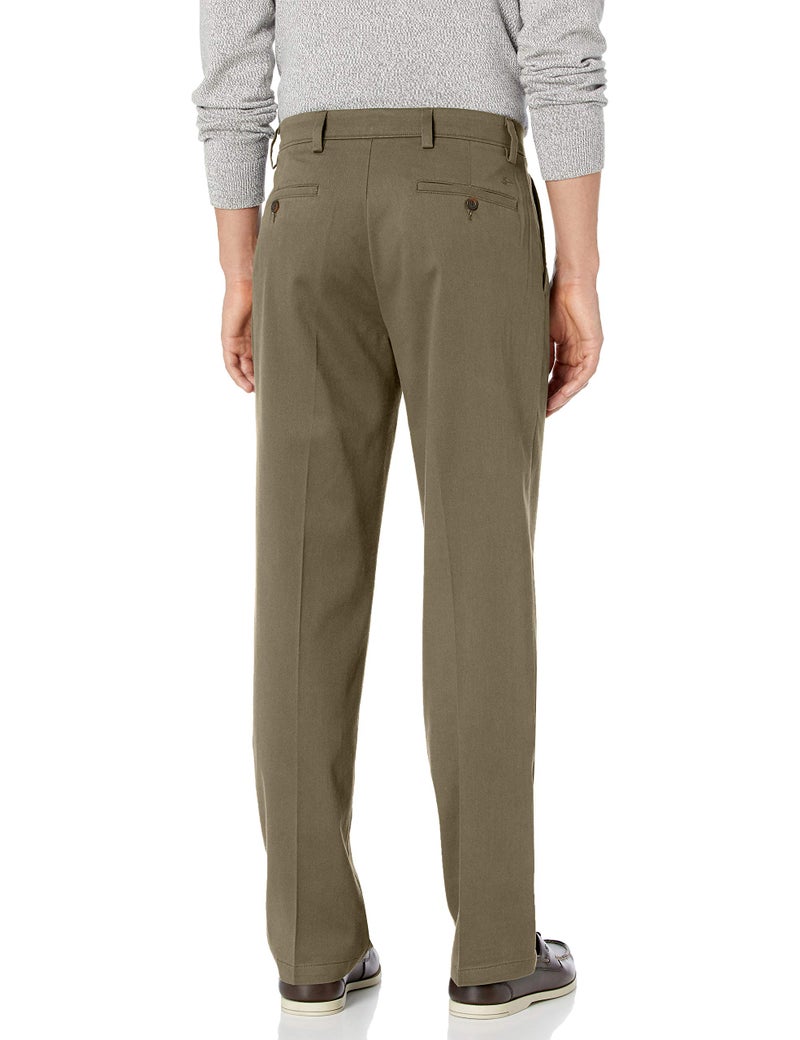 Dockers Men's Classic Fit Easy Khaki Pants (Regular and Big & Tall), Dark Pebble, 36W x 32L - Image 2